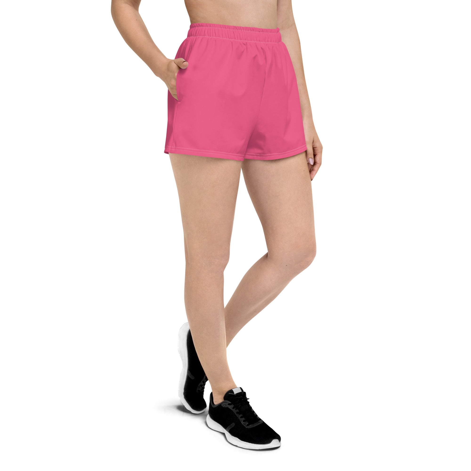 Recycled Athletic Shorts in Brink Pink